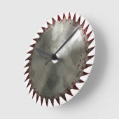 血鋸刃 ラウンド壁時計 (傾斜)
