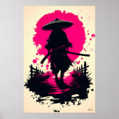 血静か月の下で浪人 ポスター (正面)