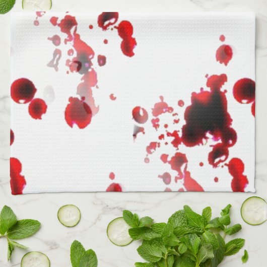 血 キッチンタオル (折り畳み)