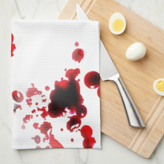 血 キッチンタオル (四つ折り)