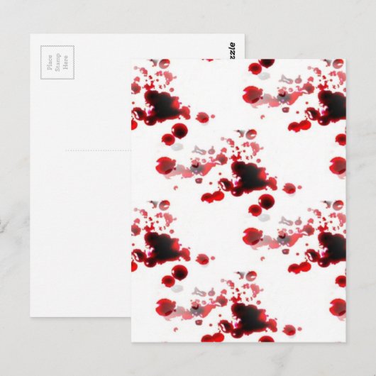 血 ポストカード (正面/裏面)