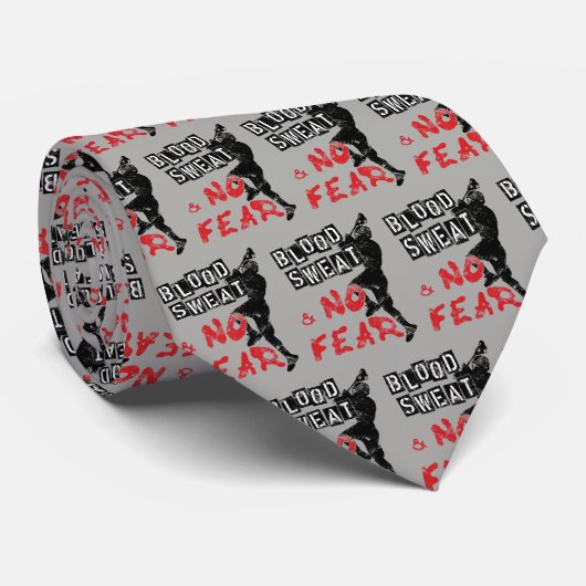 血、汗と恐れのないラクロスネクタイ ネクタイ (ロール)