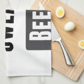 血、汗及びビール キッチンタオル (四つ折り)