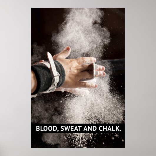 血、汗、チョーク – 体操の動機 ポスター (正面)