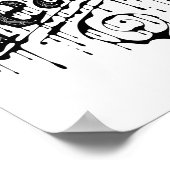 血・汗・涙 – ポスター（白） ポスター (角)