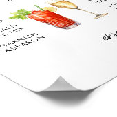 血・泡状バー結婚徴候 ポスター (角)