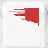 血 長方形シール (バッグ)