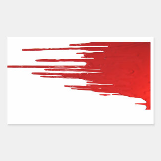 血 長方形シール