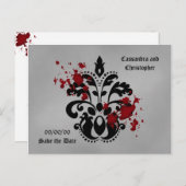 血damask保存日 案内ポストカード (正面/裏面)