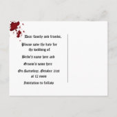 血damask保存日 案内ポストカード (裏面)