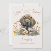 血houndの犬の養子縁組、Gotcha Day(血houndの犬を迎えた記念日) カード (正面)