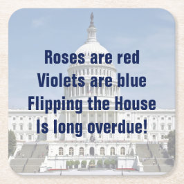 衆議院を動かす スクエアペーパーコースター