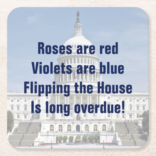 衆議院を動かす スクエアペーパーコースター (正面)