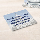 衆議院を動かす スクエアペーパーコースター (アングル)