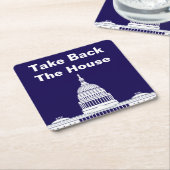 衆議院を召還する スクエアペーパーコースター (アングル)