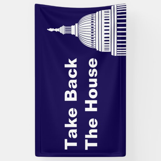 衆議院を召還する 横断幕 (縦)