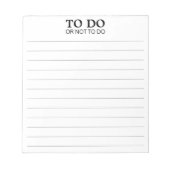 行う行わない行う – フレーズおもしろい ノートパッド (正面)