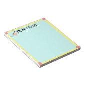 行う設定…メモパーソナライズされた帳 ノートパッド (アングル)