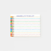 [行う鉛筆の線] [メモ帳の個人用設定] ポストイット (正面)