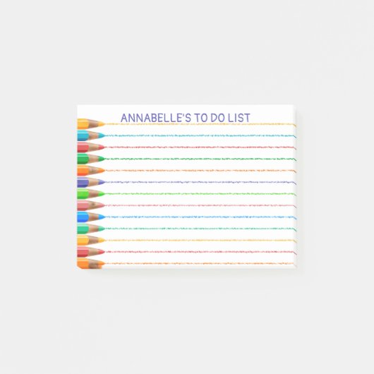 [行う鉛筆の線] [メモ帳の個人用設定] ポストイット (正面)