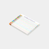 [行う鉛筆の線] [メモ帳の個人用設定] ポストイット (アングル)