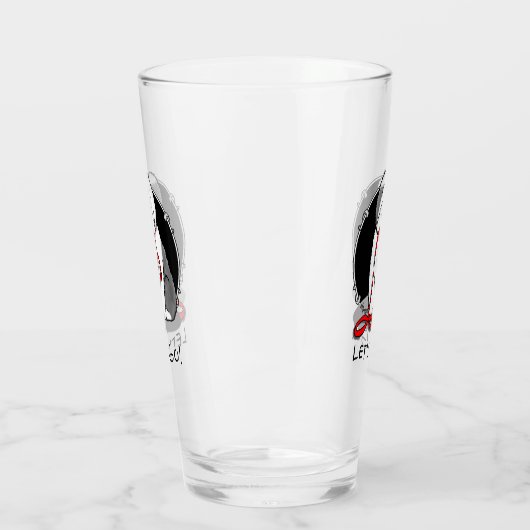 行おもしろいくぞ!古い英語シェプドッグを歩く(グレー1) タンブラーグラス (左)