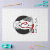 行おもしろいくぞ!古い英語シェプドッグを歩く(グレー1) 薄葉紙 (クラフト)