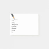 行おもしろいく作業引用文やめ ポストイット (正面)