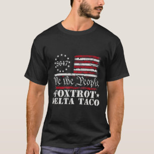 行おもしろいこうタコシャツフォクストロットDelta Taco 3 Tシャツ