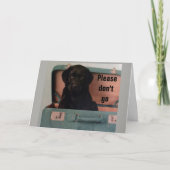 **行かないでください**さようならを言わなくてはなりませんか?* カード (正面)