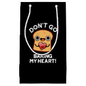 行かないベーキングマイハートおもしろいパンプンダーク スモールペーパーバッグ (正面)