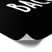 行かないベーコンマイハートおもしろいピグプンダークBG ポスター (角)