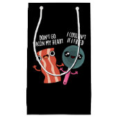 行かないベーコンマイハートおもしろい料理プンダークBG スモールペーパーバッグ (正面)