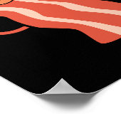 行かないベーコンマイハートおもしろい料理プンダークBG ポスター (角)