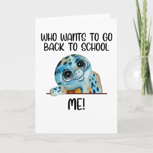 行きたいカメ新学期 カード (正面)