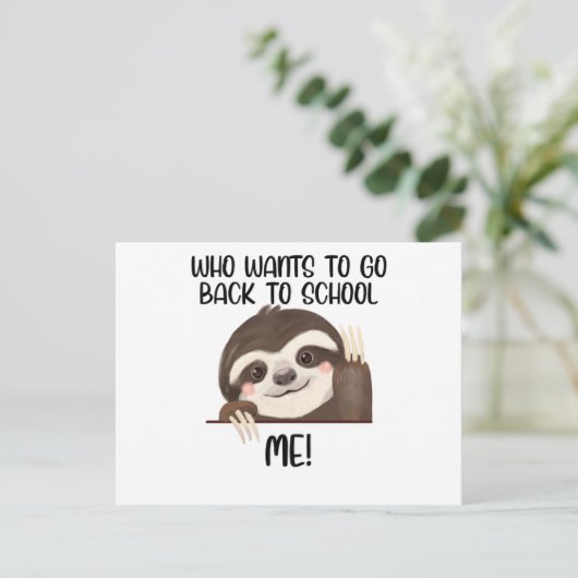 行きたいスロース新学期 ポストカード (スタンド正面)