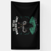 行きたい所へ足を踏み入おもしろいれる猫好き 横断幕 (縦)