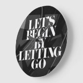 行きます-割り当てること柱時計によって始まろう ラージ壁時計 (傾斜)