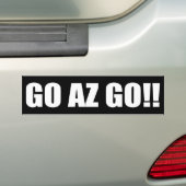 行きますAZは行きます! バンパーステッカー (車上)