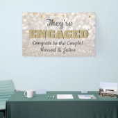 行きらきら光るけ！婚約発表パーティーバナー 横断幕 (トレードショー)