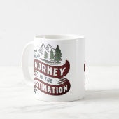 行き先が目的地だ コーヒーマグカップ (正面左)