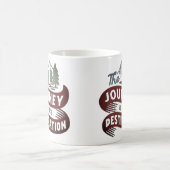 行き先が目的地だ コーヒーマグカップ (中央)