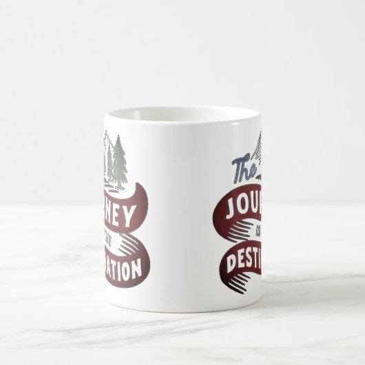 行き先が目的地だ コーヒーマグカップ (中央)