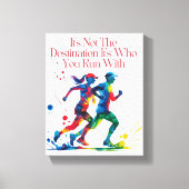 行き先ではなく、誰と一緒に走い キャンバスプリント (正面)