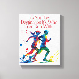 行き先ではなく、誰と一緒に走い キャンバスプリント