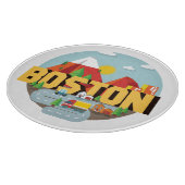 行き先のボストン カッティングボード (角)