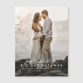 行き先の結婚式に日付の磁気カードを保存 (正面)