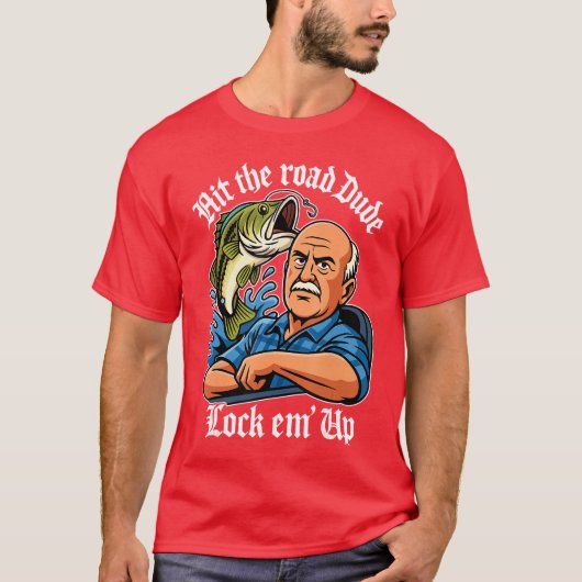 行き先は刑務所だ、兄貴! 冗談Tシャツ メンズ レディース Tシャツ (正面)