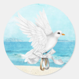 行き先ウェディングステッカー ラウンドシール