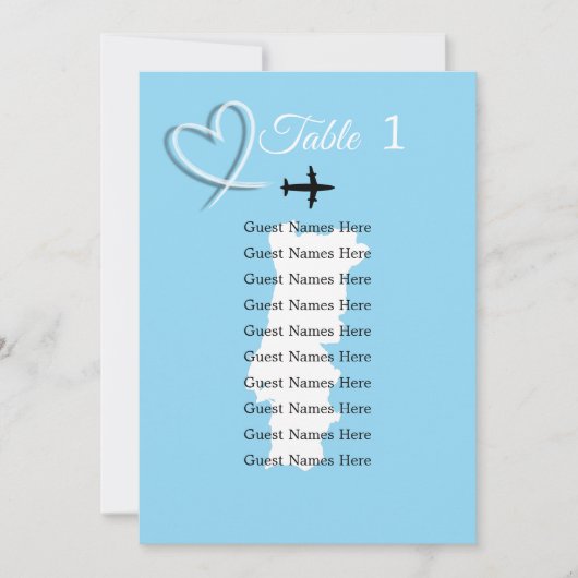 行き先結婚ポルトガルの地図表プランカード 招待状 (正面)